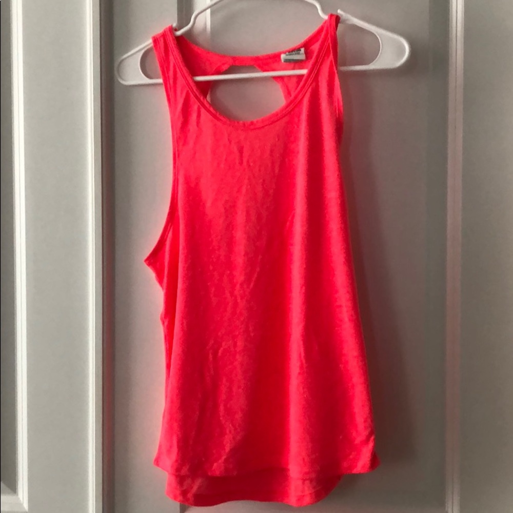 PINK Open Back Twist Tank Top